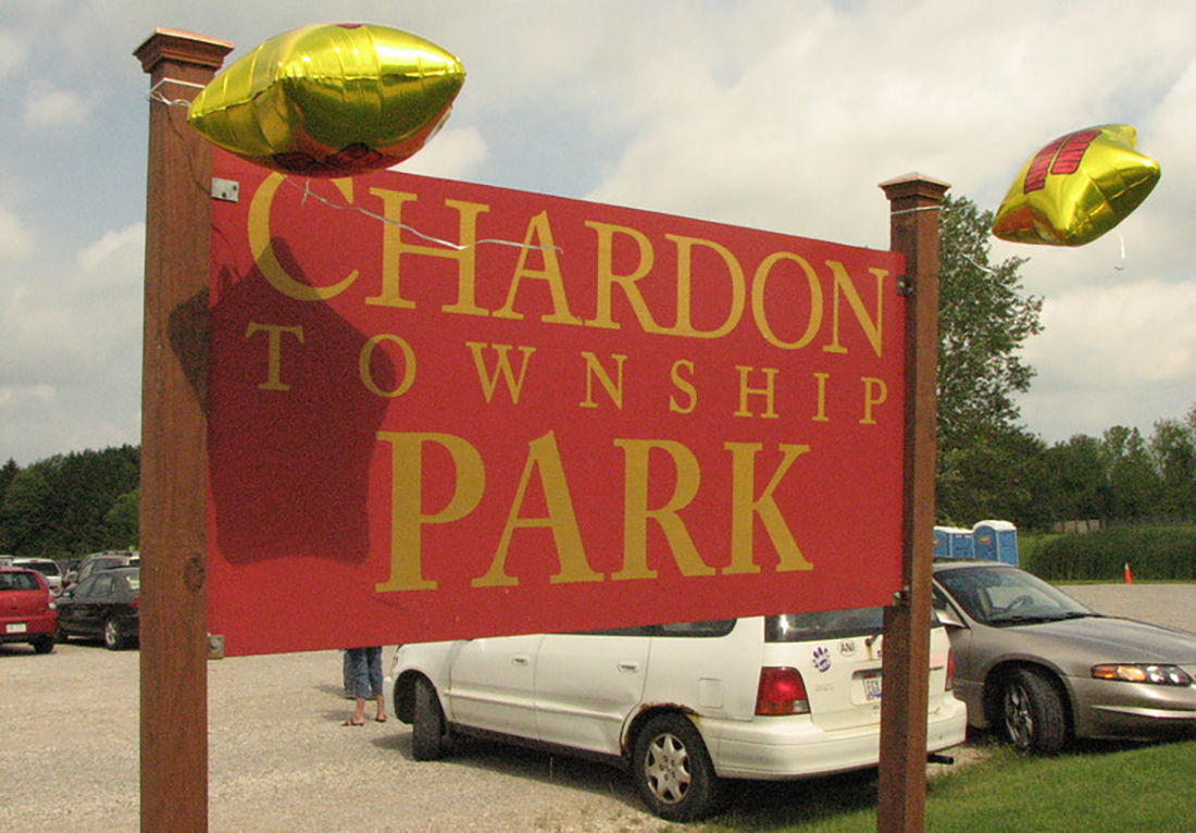 chardon township park sign